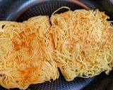 簡単夏の夕飯！小松菜豚肉餡掛け焼きそば作り方3写真