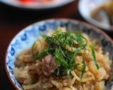 夏バテにも♪新生姜と豚肉の炊き込みご飯作り方6写真