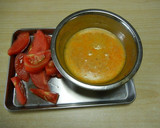 トマトと玉子の中華風炒め物作り方1写真