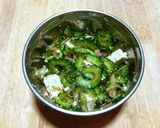 豆腐とゴーヤの新生姜和え作り方4写真