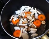 大豆ミートの豆乳味噌スープ作り方5写真