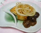 厚揚げ・玉ねぎ・しいたけのバター炒め作り方3写真