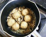 鶏団子の中華煮（キノコあんかけ）作り方2写真