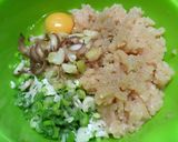 ✿茗荷と葱のさっぱりチキンバーグ✿作り方1写真