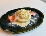 新玉ねぎとサーモンの蒸し焼き作り方6写真