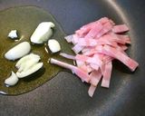 トマトとベーコンのフェデリーニ温泉卵のせ作り方1写真