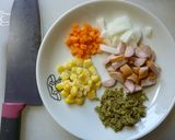 野菜サラダオムライス☆作り方1写真