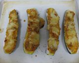 ズッキーニボートに詰め物チーズ焼き作り方15写真