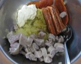 ズッキーニボートに詰め物チーズ焼き作り方10写真