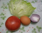 野菜サラダ　クリームチーズドレッシング作り方1写真