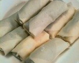 とり肉ととろけるチーズのさくさく春巻き＊作り方3写真
