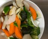 お一人様梅ウスタークリーム味豆腐野菜炒め作り方12写真