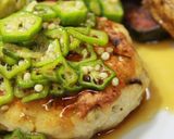 鶏と茄子のハンバーグ作り方48写真
