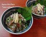 鯵のお刺身 * たたき風～作り方3写真