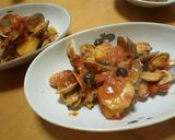 あさりとじゃがいものトマト煮サフラン風味作り方14写真