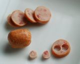 浮き輪でスイスイくまちゃんのデコカレー作り方1写真