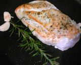 ガレットにのせた鶏胸肉のローズマリー風味作り方6写真