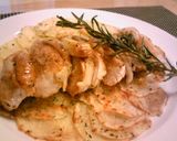 ガレットにのせた鶏胸肉のローズマリー風味作り方8写真
