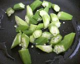 オクラのこがし醤油♪お通し・つき出し作り方2写真