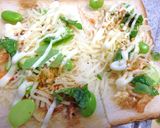 枝豆と桜えびのトースト ウスター風味作り方4写真