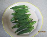 オクラのとろろ風そうめん作り方2写真