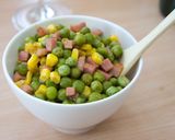 冷蔵庫にあるもので☆グリーンピース炒め。作り方6写真