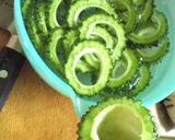 ゴーヤと素揚げ茄子★☆作り方1写真
