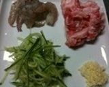 ごま油とにんにくで温かいそーめん作り方1写真