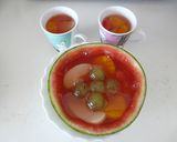 フルーツたっぷりなスイカゼリー作り方4写真