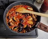 ひき肉ガッツリ！濃厚ナスのポロネーゼ作り方8写真