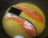 簡単！鮭の炊き込みご飯でおいなりさん作り方1写真