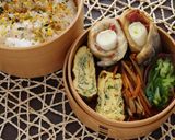 あじの梅ねぎロール【お弁当/緑・赤・茶】作り方5写真