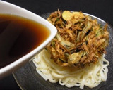 ハゼのデカデカかき揚げ冷やしうどん作り方13写真