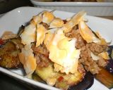 ☆かぼちゃとナスのピリ辛肉みそチーズ焼き作り方4写真