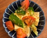 豆腐ときゅうりだけ！簡単さっぱりサラダ作り方5写真