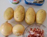 じゃがいもとオイルサーディンの重ね焼き作り方1写真