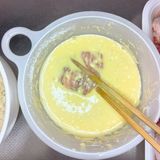 油はフライパン1cm!豚こま塩麹とんかつ作り方4写真