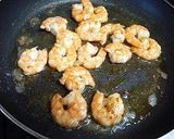 海老と長芋と水菜の和遊パスタ作り方3写真