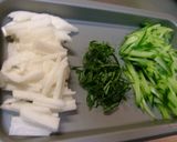 夏野菜たっぷり♪ツナの和風冷製パスタ作り方2写真