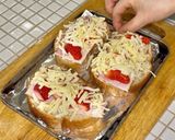 いちごとベーコンのチーズトースト作り方2写真