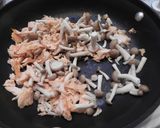 焼鮭の残りで☆マヨ醤油パスタ☆作り方2写真