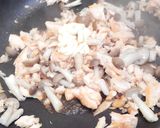 焼鮭の残りで☆マヨ醤油パスタ☆作り方4写真