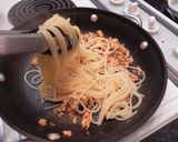 焼鮭の残りで☆マヨ醤油パスタ☆作り方5写真