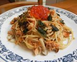焼鮭の残りで☆マヨ醤油パスタ☆作り方8写真