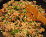野菜もたっぷり♪ザーサイと鶏の炒飯作り方7写真