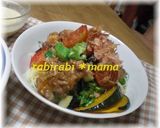 夏野菜たっぷり♪豚唐揚のせ冷製パスタ♪作り方6写真