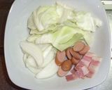 卵ソース醤油パスタ 【冷やし】作り方1写真