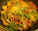 豚肉とじゃがいもの辛子酢醤油炒め作り方8写真