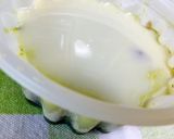 練乳あずき★かき氷　抹茶味作り方2写真