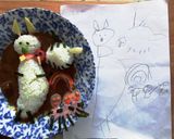 自己キャラで自己満足デコカレー♪作り方4写真